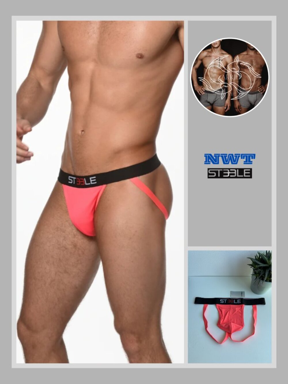 ST33LE - Low Rise Jockstrap - Neon pink (M)